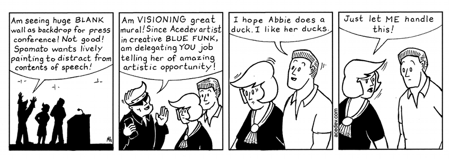 acedev comic, webcomic for Wednesday 22 Feb 2017
